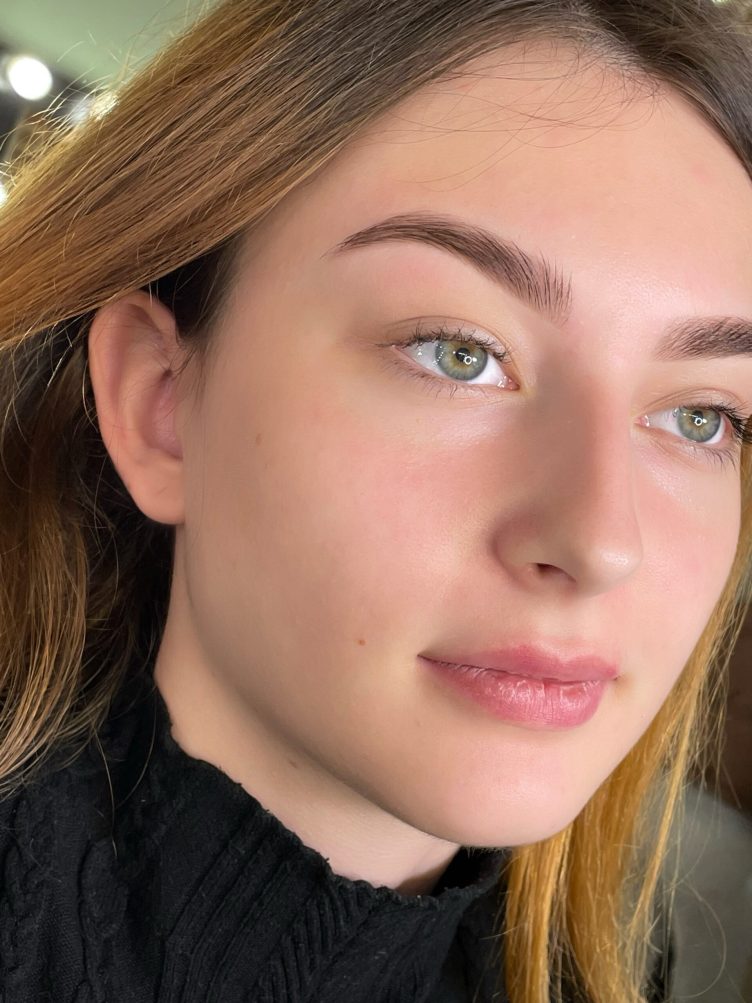 Окрашивание и коррекция бровей — результат после процедуры